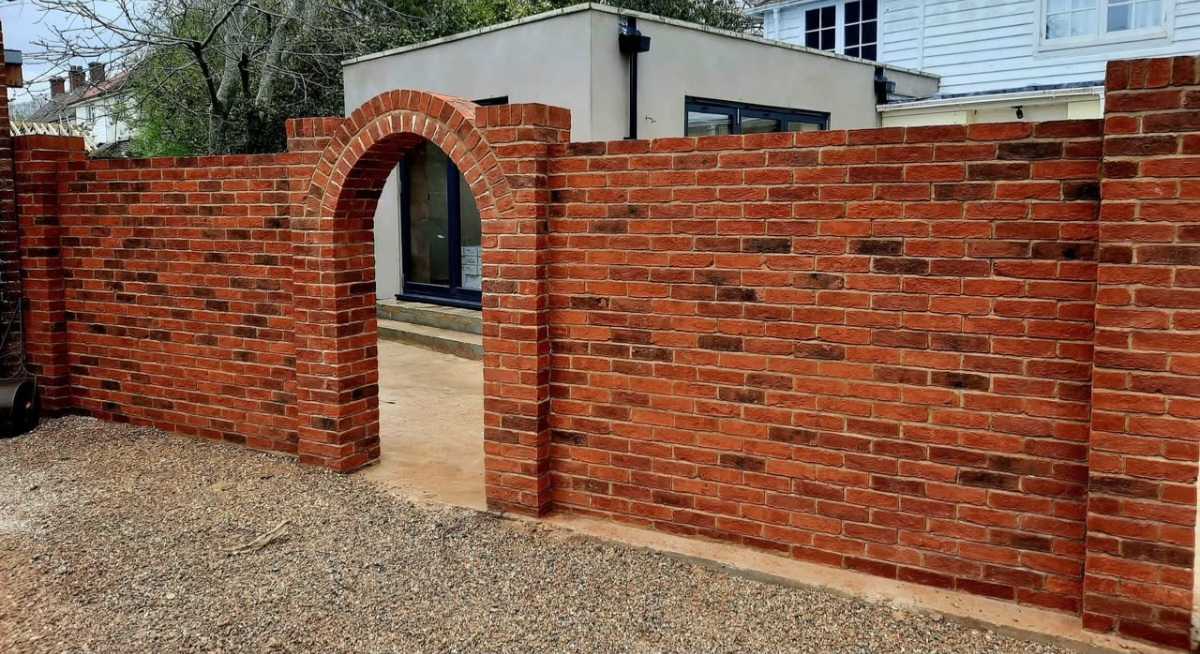 Traditional brick archway